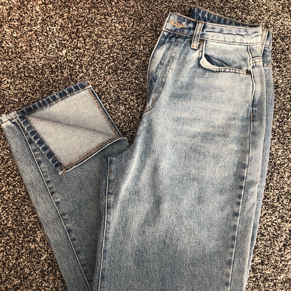 NastyGal Ankle Slit Jeans